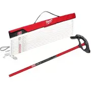 Milwaukee Fish Tape/Poles 720"Lx0.31"Wx60'ft Low/Mid/High Flex Combo Fiber Red