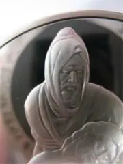 1.3-OZ.925 SILVER FRANKLIN MINT (PIETA OF FLORENCE) GENIUS OF MICHELANGELO+GOLD