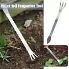 Root Rake W/Tweezer 3 Prong Stainless Steel Loosen Tools Bonsai Soil Tree F2M4