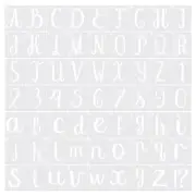 5 Inch Letter Stencils Number Stencils, 63 Pack Alphabet Templates Style 9