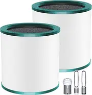[isinlive] TP02 True HEPA Replacement Filter Compatible for Dyson Tower Purifier Pure Cool Link models TP01, TP02, TP03, AM11 and BP01, Compare to Part 968126-03, (2-Pack)
