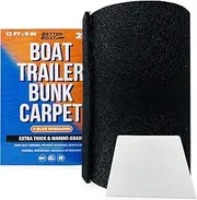 Boat Trailer Bunk Carpet for Boat Trailers Black Marine Carpet Boat Bunk Carpet for Trailer Bunk Board Runners Boat Carpet & Boat Lift Bunk Carpeting Replacement Bunker Material Covers 9 inch x 13 Ft