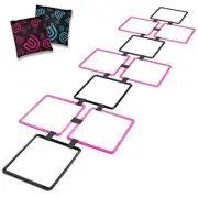 Hopscotch Squares Set with 2 Premium Beanbags Giant Sized 15 Inch Squares Pink