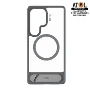 EFM Alta Case with D3O BIO for Samsung Galaxy S25 Ultra - Grey/Clear