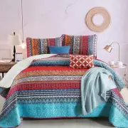Wongs bedding Bohemian Quilt Set Queen Bedspread ~NEW~