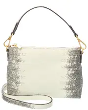 Reiss Brompton Animal Print Leather Shoulder Bag