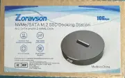 Zoravson Aluminum USB C M 2 NVME SSD Enclosure,10Gbps Transfer, Base Case