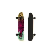 Rayne Longboards Tiger 32" Double Kick Cruiser Skateboard, Multi-Color