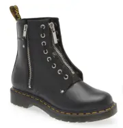 NIB $180 Dr. Martens 1460 Twin Zipper Boot (Women), BLACK!