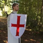 Medieval Steel Templar Knight Heater Shield Wall Decor Shield Battle Shield Temp
