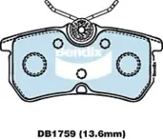 Bendix General CT Front Brake Pad Set for Ford Focus LR 1.8L EYDE Petrol 2002-20 (for: Ford)