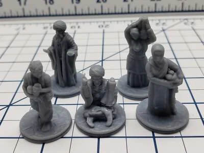 Empire of Scorching Sands - Townsfolk Minis - DND - Pathfinder - Dungeons & Drag