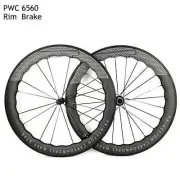 6560 700C Road Bike Wheelset Carbon Fiber Bike Wheels Clincher Tubeless Tubular