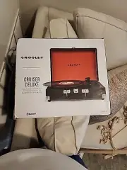 Crosley CR8005D Portable Turntable Record Player Built-in Speak Bluetooth NEW