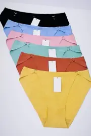 6-12 Bikini Cheeky Long Leg High Cut No Show Seamless Panties Undies HL013 S-XL