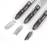 MODOLATA Graphite Sticks for Drawing- Water Soluble -Soft 4B 6B 10B, Artist Graphite Sticks Pencil Set for Sketching, Shading, Pack of 3 Pcs