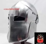 Antique Style 18GA Medieval Barbuta Helmet Great Knight Templar Helmet Spartan