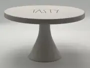 Rae Dunn Cake Stand TASTY Holiday Cake Plate by Magenta Round