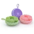 2 in 1 Shampoo Brush Silicone Exfoliating Brush New Bath Scalp Massager Spa