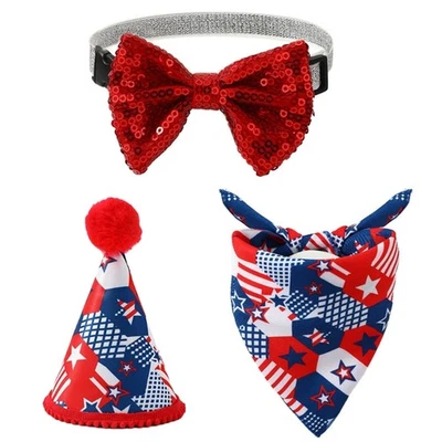 Pet Halloween Cosplay Cone Hat with Saliva Towel&Bow Tie for Pet Photography