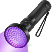 100 LED UV Blacklight Flashlight 10W 395nm Violet Torch for Bed Bugs, Scorpions