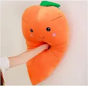 21.6 Inches Plush Carrot Pillows Stuffed Creative Vegetables Toys Smile