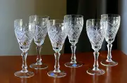 NEMAN,Wide, High Quality 24% Lead CRYSTAL wine glasses, Set of 6, for red wine