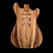 Alembic Style Custom Guitar Body 1 of a Kind Handmade Local Olivewood Luthier