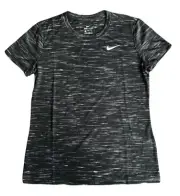 Nike Legend Crew Neck Training Tee Women’s S Shirt Top Heather Black AQ3503 010