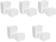 VICASKY 5sets Wet Compress Cotton Face Cleanser Washable Pads Reusable Square Reusable Makeup Remover Pads Cleansing Skin Microfiber Cotton Pads Make up Removers Pads White Pure 240pcs*5