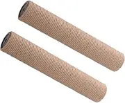 Scratch Post Refill Pole Natural Sisal Cat Tree Scratcher Post Dia 7cm Cat Scratching Post Replacement for Cat Tower Small Animals Climbing, Brown 50cm