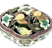 Lightning Bug Jewelry Trinket Box 1408 Crystallized w/Swarovski Crystals namel