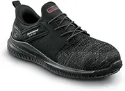 [Skechers] Hands Free Slip-Ins SK200367BLK Bryan, Men's, Comp Toe EH, Slip Resistant, Oxford,Work Shoe