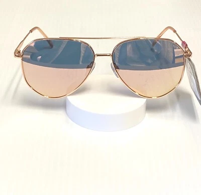 New, Women Sunglasses Foster Grant Pink Metal, 100% UVA-UVB Lens Protected