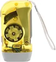MOUNAY 3 LED Dynamo Wind Up Flashlight Hand-Pressing Crank No Battery Torch