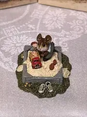 Wee Forest Folk M-206 Jack In The Sandbox Green Pants Red Truck