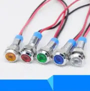 5PCS 6mm 12V Metal LED Pilot Dash Panel Indicator Signal Light Lamp Car Boat US