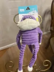 Zippy Paws PURPLE SPENCER CRINKLE SPENCER MONKEY Squeaky Puppy/Dog Toy 11”