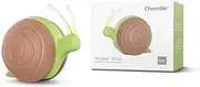 Cheerble Interactive Cat Toy with LED Lights, Wicked Snail, [2024 Upgraded] Electric Toy for Cats, DC Rechargeable, Automatic Moving Cat Toy, Smart Gifts for Kittens Indoor Cats, Brown