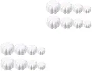 TEHAUX 2 Sets 8pcs Foam White Pumpkin Handmade Pumpkin Harvest Thanksgiving Pumpkins Party Decor Halloween Decor Unfinished Pumpkin Outdoor Fall Decor Pumpkin Molds Round Child Toy