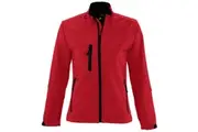 SOLS Womens/Ladies Roxy Soft Shell Jacket (Breathable, Windproof And Water Resistant) (Red) - UTPC348