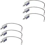 2sets Open Frame Solenoid Electromagnet 12v Dc Push Pull Linear Motion Actuator Mini Electromagnet for Vending Machines 3pcs*2