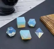OPALITE SACRED GEOMETRY PLATONIC SOLIDS SET, OPALITE GEOMETRY SET