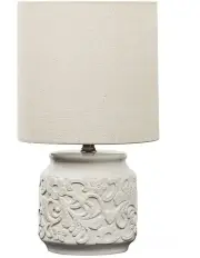 [Cooper & Co] Florence Modern Ceramic Table Lamp 46cm in White