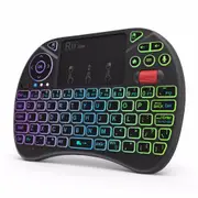 X8+ 2.4GHz Mini Wireless Keyboard With Touchpad Voice Search LED Backlit Rechargable Li-ion Battery For Android TV Box PC