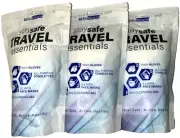 3 New BIO MIRACLE STAYSAFE TRAVEL ESSENTIALS PPE MASK GLOVE TOWELETTE GEL SET FS
