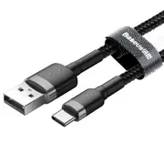 Baseus Cafule USB to Type C TypeC Charging / Data Transfer Cable (1m) [Black+Grey]