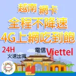 越南上網卡 3~10天 全程不降速 4G 吃到飽 越南 上網 網路 SIM 電信 卡 網卡 上網卡 網路卡 電話卡