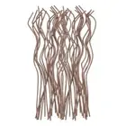60Pcs Reed Diffuser Sticks, 28cm/11" Wavy Refill Stick, Coffee