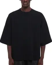 Helmut Lang Short Sleeve Textured Tee